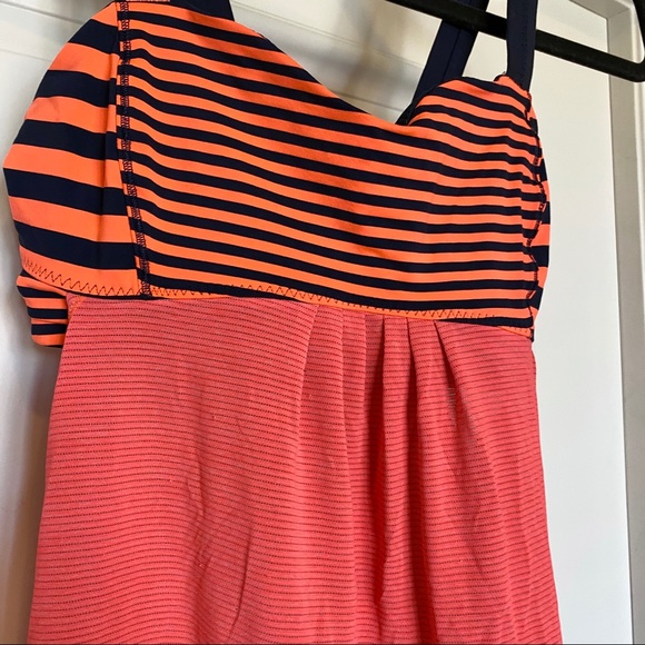 Coral Lululemon Workout Tank w/Built-In Bra - Picture 2 of 7